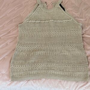 Size Small WHBM Women's Beige Knit Top